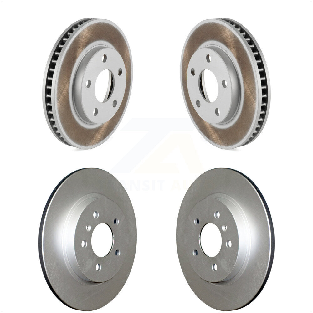 Front Rear Coated Disc Brake Rotors Kit For 2005 Pontiac Montana SV6 with FWD KG-101785