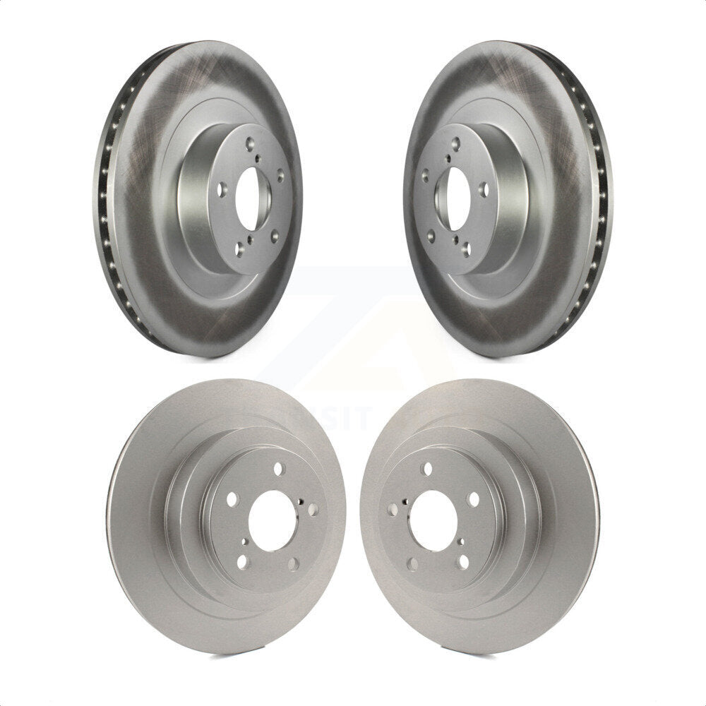Front Rear Coated Disc Brake Rotors Kit For 2006-2007 Subaru Impreza WRX TR Limited KG-100938