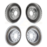 Front Rear Coated Disc Brake Rotors Kit For 2006-2009 Volkswagen Rabbit KG-101015