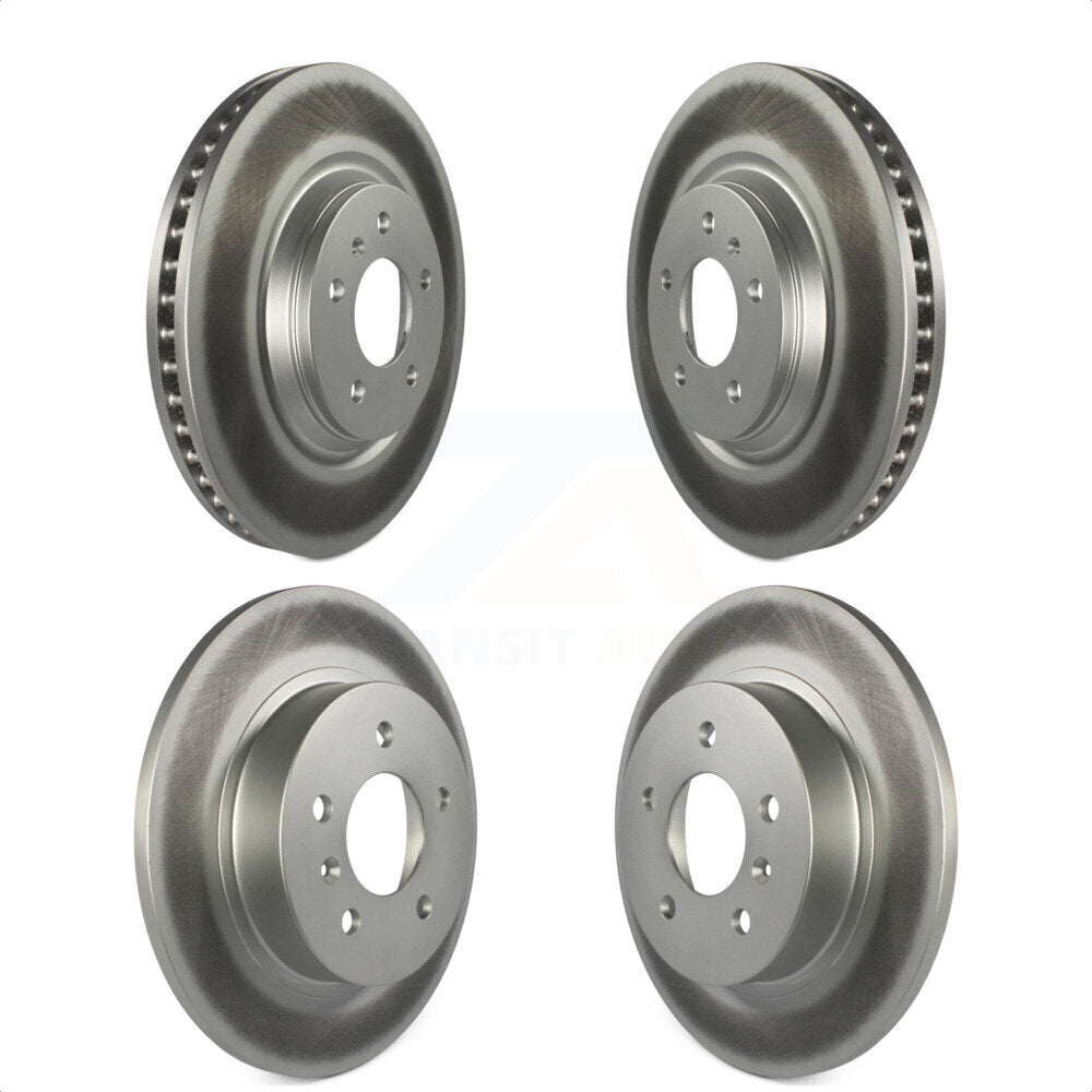 Front Rear Coated Disc Brake Rotors Kit For 2006-2011 Buick Lucerne Cadillac DTS KG-100728