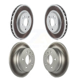 Front Rear Coated Disc Brake Rotors Kit For 2006-2011 Mercedes-Benz B200 KG-101101