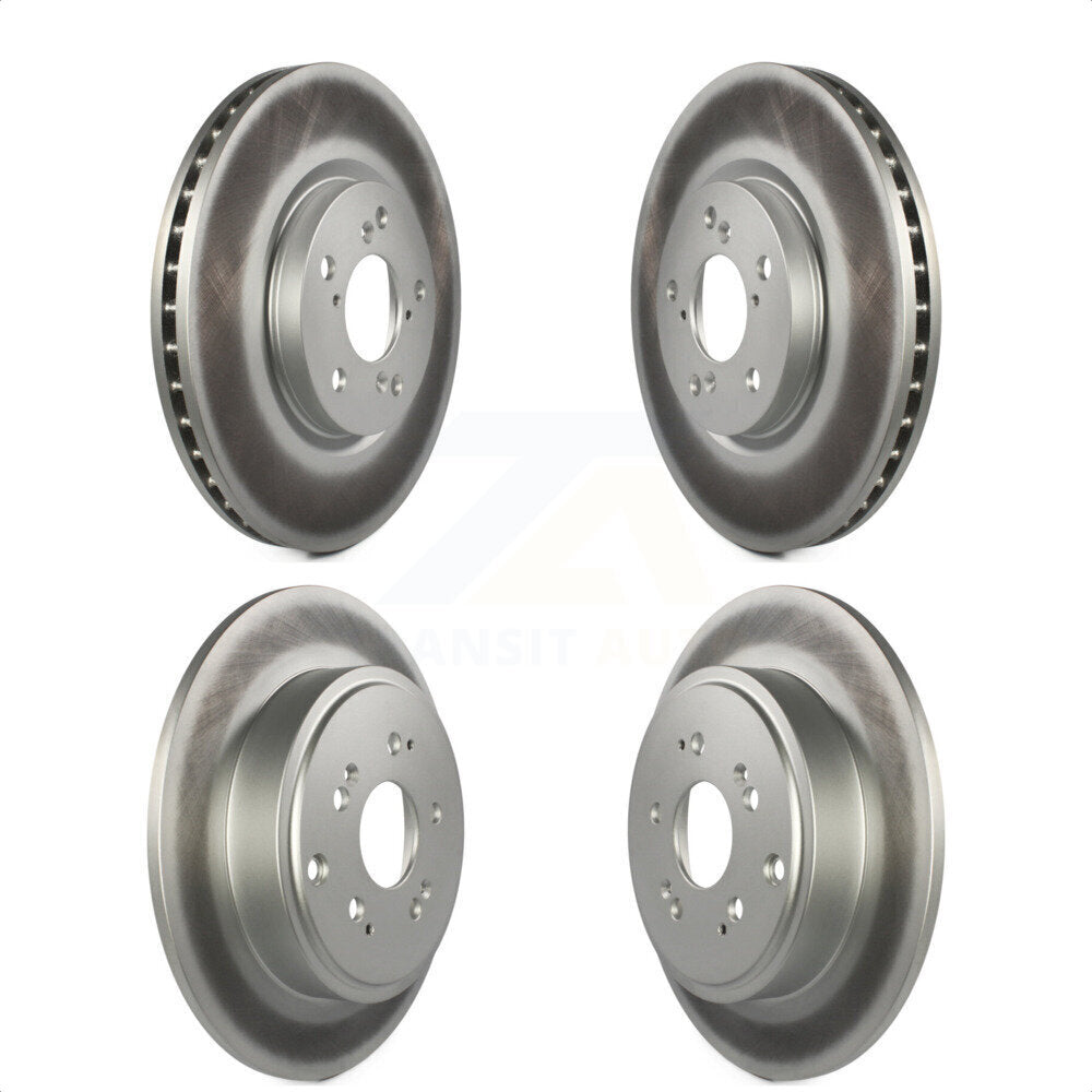 Front Rear Coated Disc Brake Rotors Kit For 2006-2014 Honda Ridgeline KG-100982