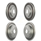 Front Rear Coated Disc Brake Rotors Kit For 2006-2014 Honda Ridgeline KG-100982