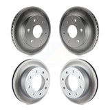 Front Rear Coated Disc Brake Rotors Kit For 2006 Chevrolet Express 2500 GAS engine With 6 Lug Wheels KG-100698