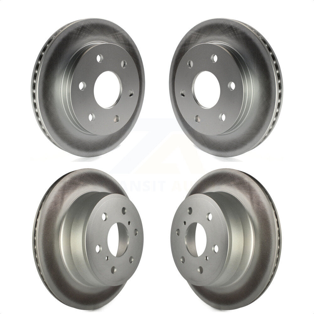 Front Rear Coated Disc Brake Rotors Kit For 2007-2007 Chevrolet Silverado 1500 GMC Sierra Classic KG-100700