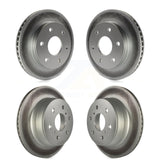 Front Rear Coated Disc Brake Rotors Kit For 2007-2007 Chevrolet Silverado 1500 GMC Sierra Classic KG-100700