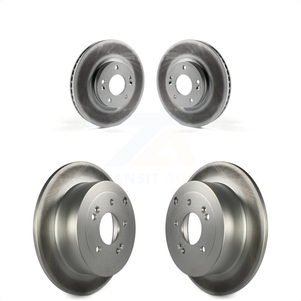 Front Rear Coated Disc Brake Rotors Kit For 2007-2009 Hyundai Santa Fe KG-101064