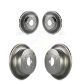 Front Rear Coated Disc Brake Rotors Kit For 2007-2009 Hyundai Santa Fe KG-101064