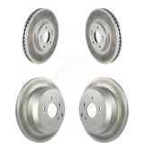 Front Rear Coated Disc Brake Rotors Kit For 2007-2012 Hyundai Veracruz KG-101080