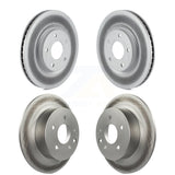 Front Rear Coated Disc Brake Rotors Kit For 2007-2012 Nissan Sentra SE-R KG-101084