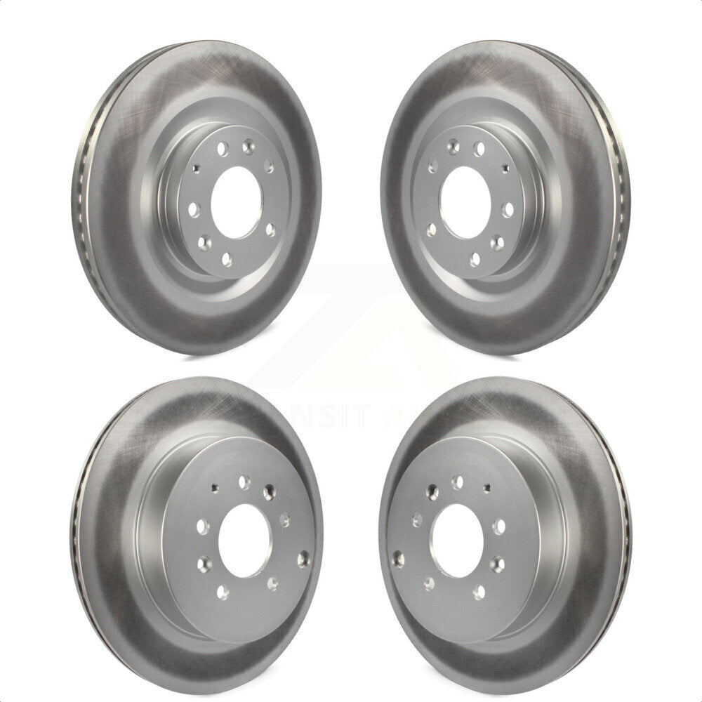 Front Rear Coated Disc Brake Rotors Kit For 2007-2015 Mazda CX-9 KG-101059