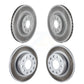 Front Rear Coated Disc Brake Rotors Kit For 2008-2008 Audi A3 Quattro KG-100994