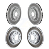Front Rear Coated Disc Brake Rotors Kit For 2008-2008 Audi A3 Quattro KG-100994