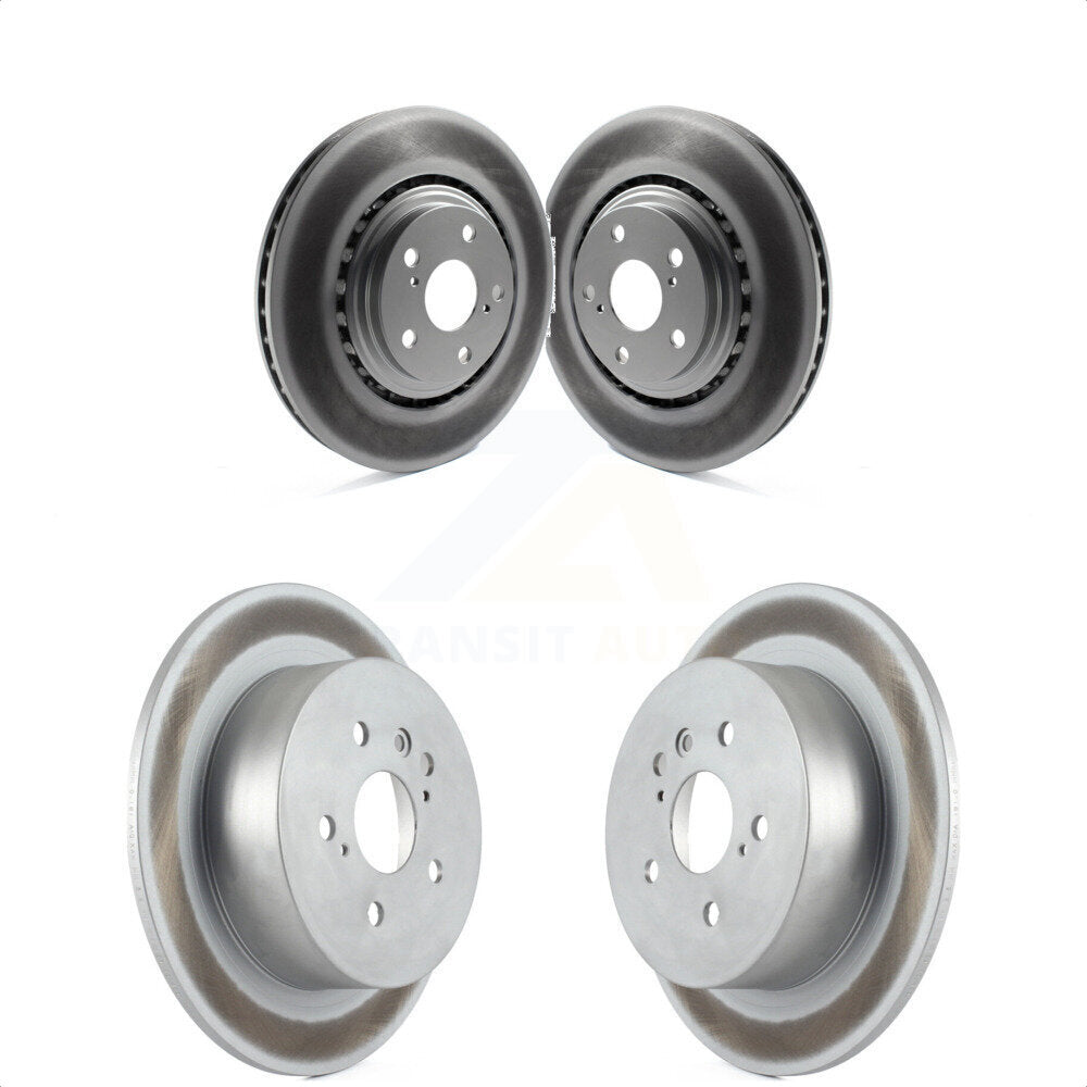 Front Rear Coated Disc Brake Rotors Kit For 2008-2013 Toyota Highlander KG-101081
