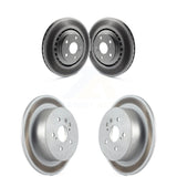 Front Rear Coated Disc Brake Rotors Kit For 2008-2013 Toyota Highlander KG-101081