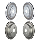 Front Rear Coated Disc Brake Rotors Kit For 2009-2013 Suzuki Grand Vitara KG-101042