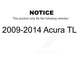Front Rear Coated Disc Brake Rotors Kit For 2009-2014 Acura TL KG-101117
