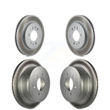 Front Rear Coated Disc Brake Rotors Kit For 2009 Ford F-150 With 6 Lug Wheels KG-100794