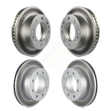 Front Rear Coated Disc Brake Rotors Kit For 2010-2011 Chevrolet Express 4500 3.20" Overall Height KG-101770