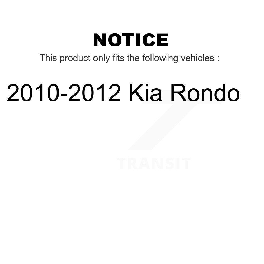Front Rear Coated Disc Brake Rotors Kit For 2010-2012 Kia Rondo KG-100922