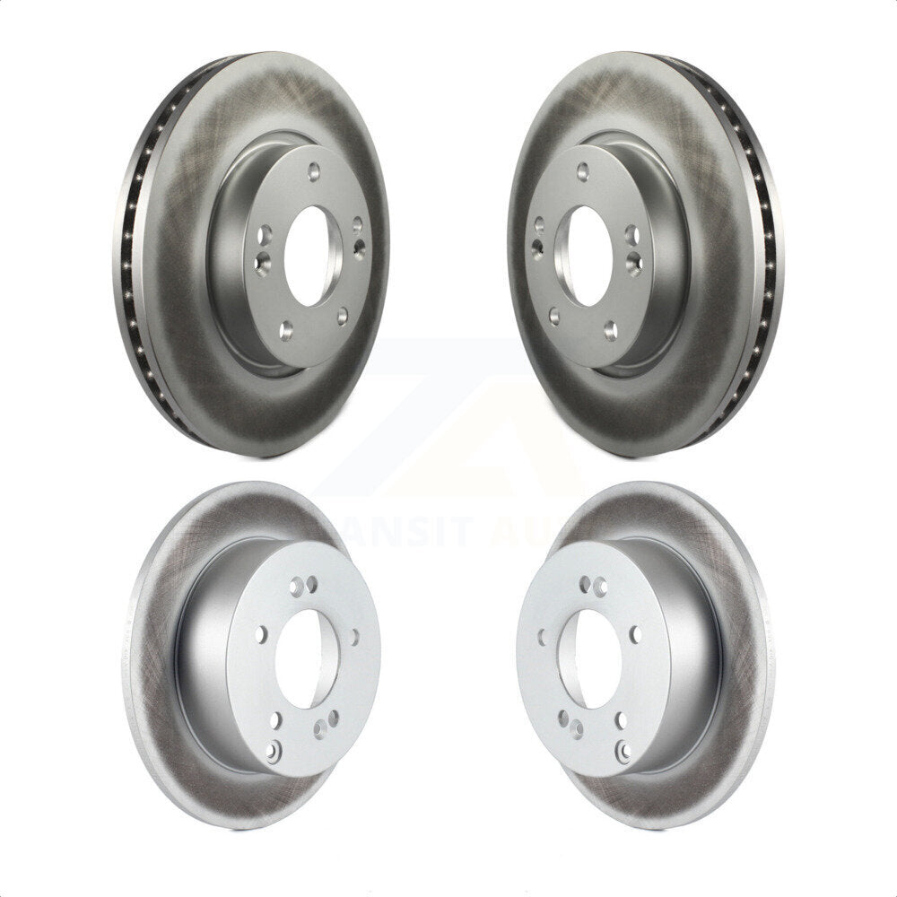 Front Rear Coated Disc Brake Rotors Kit For 2010-2012 Kia Rondo KG-100922