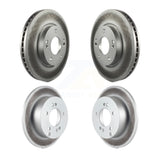 Front Rear Coated Disc Brake Rotors Kit For 2010-2012 Kia Rondo KG-100922
