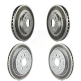 Front Rear Coated Disc Brake Rotors Kit For 2010-2015 Chevrolet Camaro LT LS KG-100739