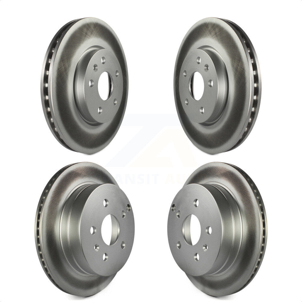 Front Rear Coated Disc Brake Rotors Kit For 2010-2017 Chevrolet Equinox GMC Terrain KG-100740