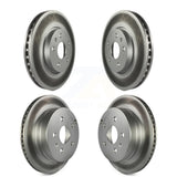 Front Rear Coated Disc Brake Rotors Kit For 2010-2017 Chevrolet Equinox GMC Terrain KG-100740