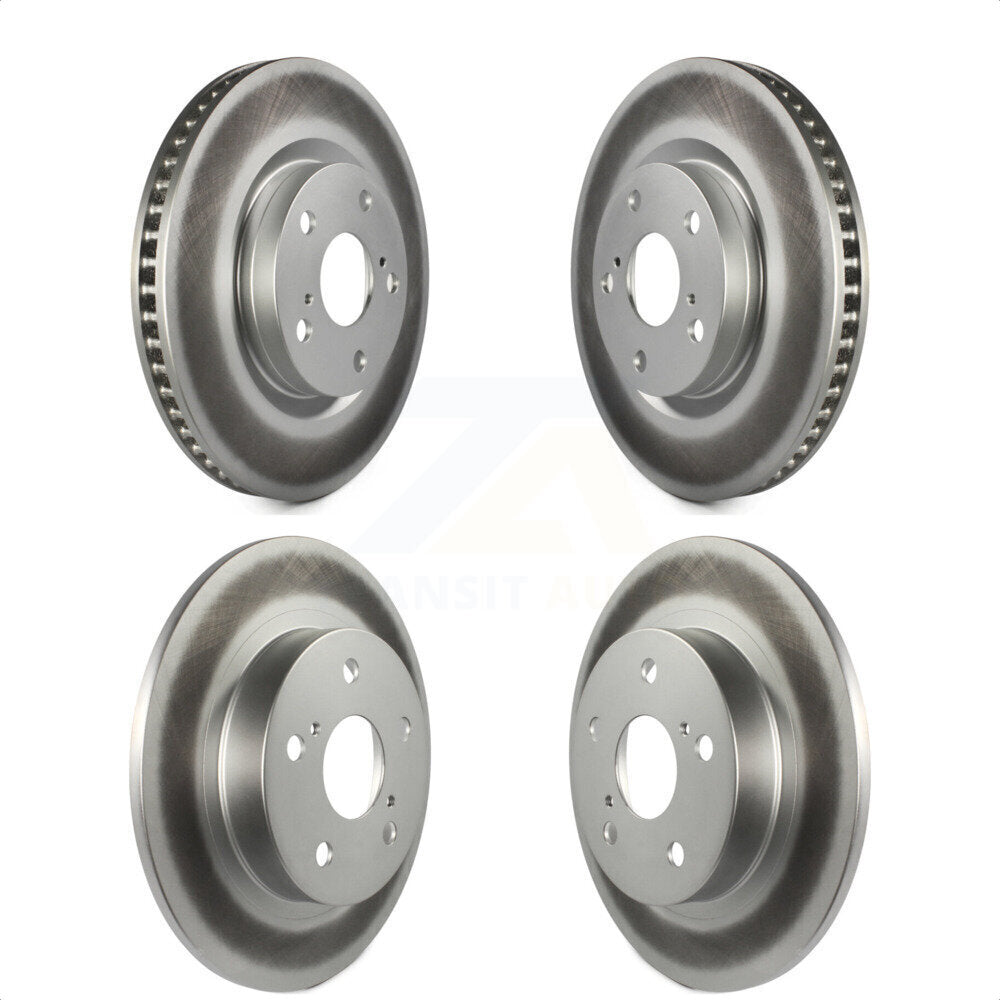 Front Rear Coated Disc Brake Rotors Kit For 2011-2016 Scion tC KG-101030