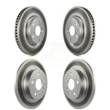 Front Rear Coated Disc Brake Rotors Kit For 2011-2016 Scion tC KG-101030