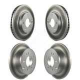 Front Rear Coated Disc Brake Rotors Kit For 2012-2013 Kia Soul KG-100923