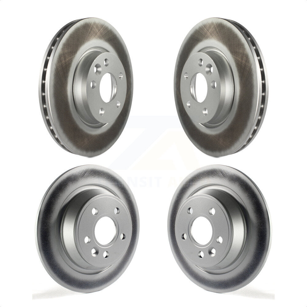 Front Rear Coated Disc Brake Rotors Kit For 2012-2015 Land Rover Range Evoque KG-101113