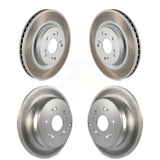 Front Rear Coated Disc Brake Rotors Kit For 2012-2016 Honda CR-V FWD KG-101168