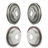 Front Rear Coated Disc Brake Rotors Kit For 2012-2018 Toyota Prius V KG-101258