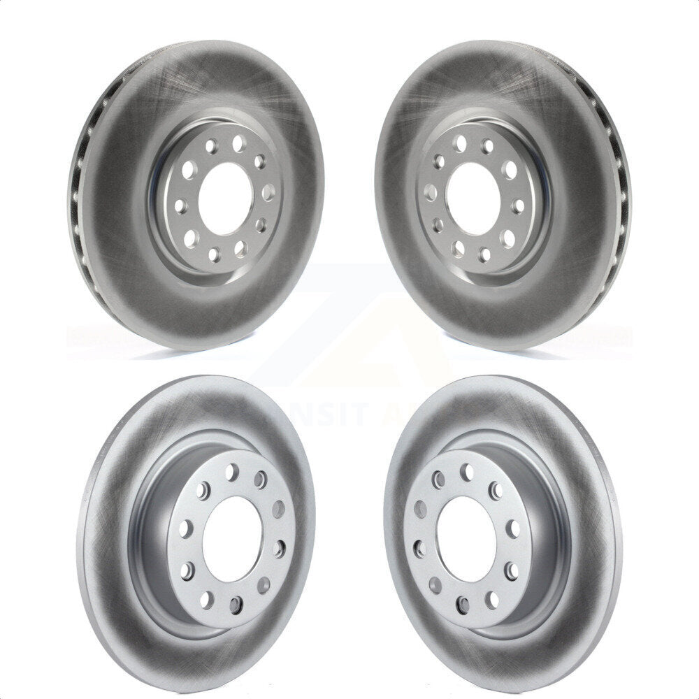 Front Rear Coated Disc Brake Rotors Kit For 2013-2016 Dodge Dart KG-100858