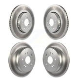 Front Rear Coated Disc Brake Rotors Kit For 2013-2018 Acura RDX KG-101163