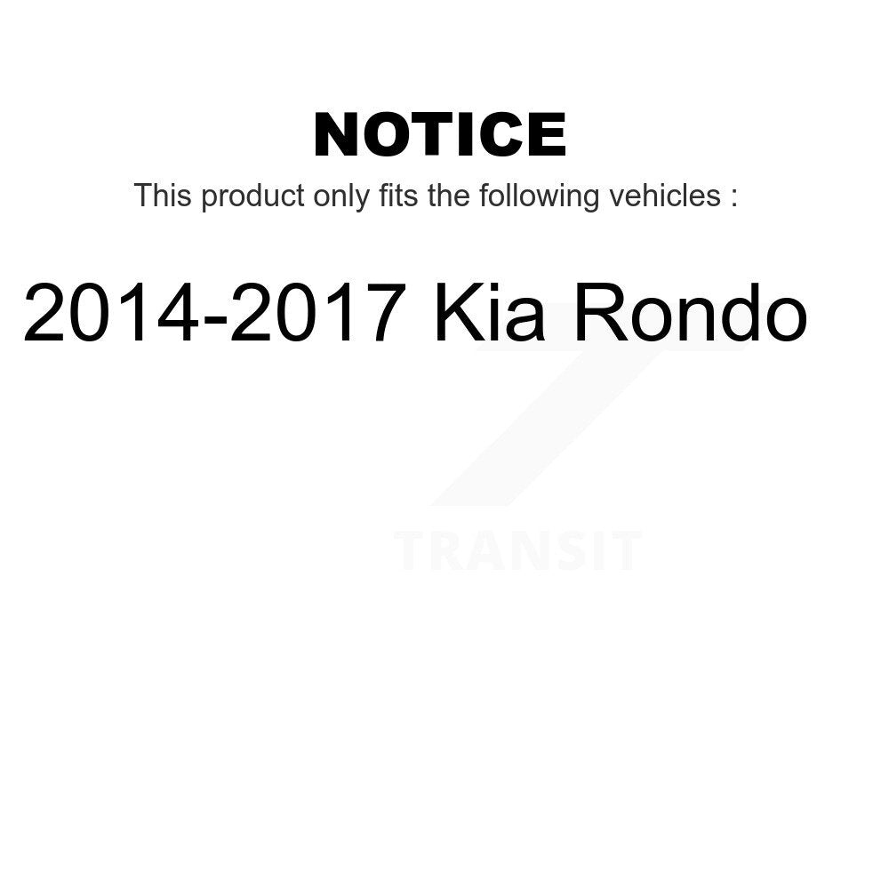 Front Rear Coated Disc Brake Rotors Kit For 2014-2017 Kia Rondo KG-101024
