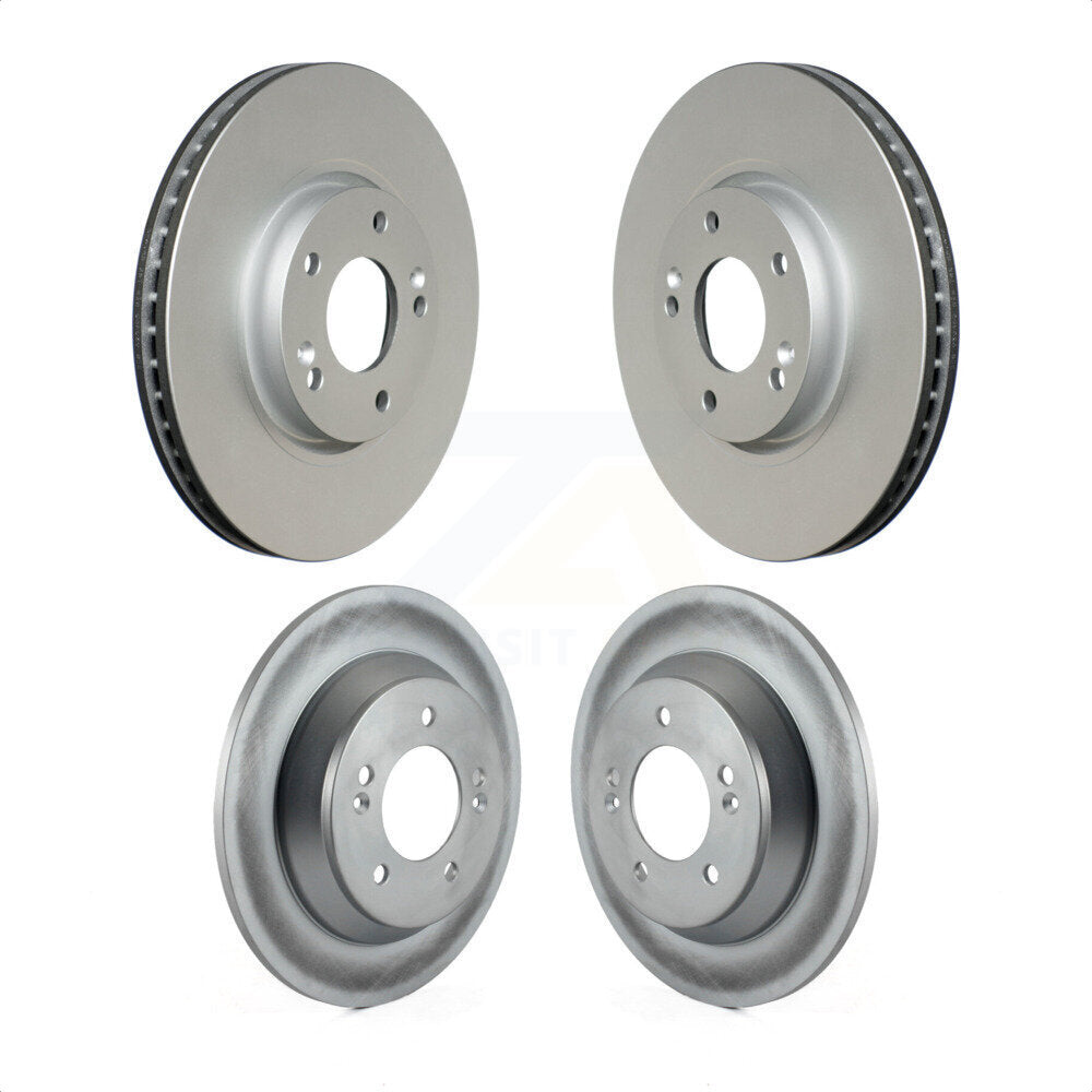 Front Rear Coated Disc Brake Rotors Kit For 2014-2017 Kia Rondo KG-101024