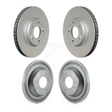 Front Rear Coated Disc Brake Rotors Kit For 2014-2017 Kia Rondo KG-101024