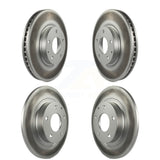 Front Rear Coated Disc Brake Rotors Kit For 2014-2018 Mazda 6 KG-101162