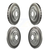Front Rear Coated Disc Brake Rotors Kit For 2014-2021 Jeep Cherokee With Dual Piston Caliper KG-100862