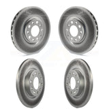 Front Rear Coated Disc Brake Rotors Kit For 2015-2017 Chrysler 200 With 305mm Diameter Rotor KG-100859