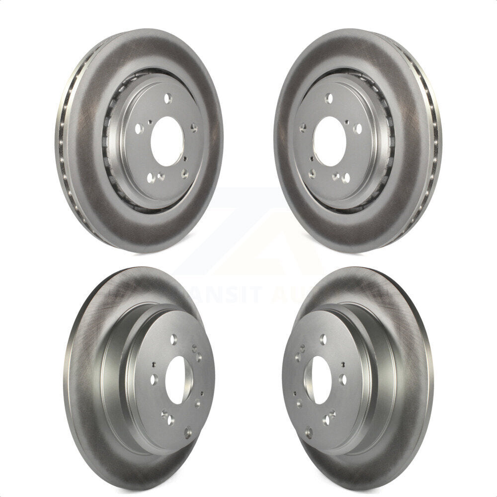 Front Rear Coated Disc Brake Rotors Kit For 2015-2017 Honda Odyssey KG-101170