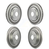 Front Rear Coated Disc Brake Rotors Kit For 2015-2020 Acura TLX KG-101175