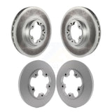 Front Rear Coated Disc Brake Rotors Kit For 2015-2020 Ford Transit-250 Transit-350 Transit-150 With 5 Lug Wheels KG-100810