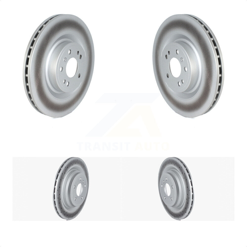 Front Rear Coated Disc Brake Rotors Kit For 2016-2017 Mercedes-Benz GLE400 With AMG Package KG-101691