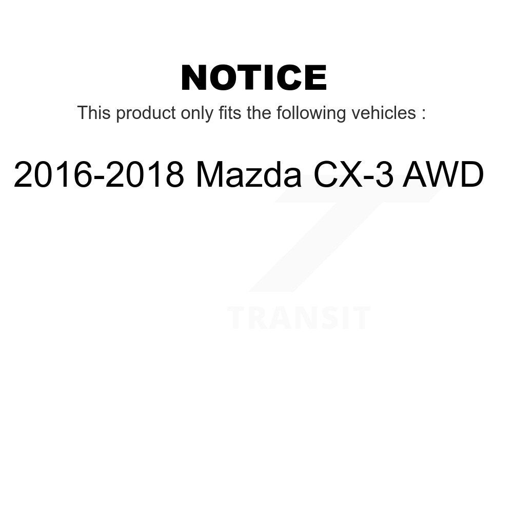 Front Rear Coated Disc Brake Rotors Kit For 2016-2018 Mazda CX-3 AWD KG-101181