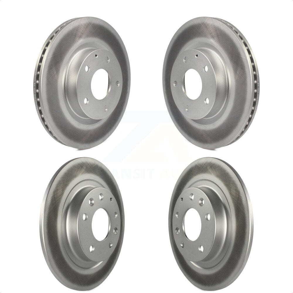 Front Rear Coated Disc Brake Rotors Kit For 2016-2018 Mazda CX-3 AWD KG-101181