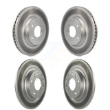 Front Rear Coated Disc Brake Rotors Kit For 2016-2018 Mazda CX-3 AWD KG-101181